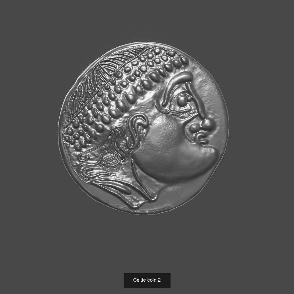 celtic coins and stuff 3D Model Collection_7