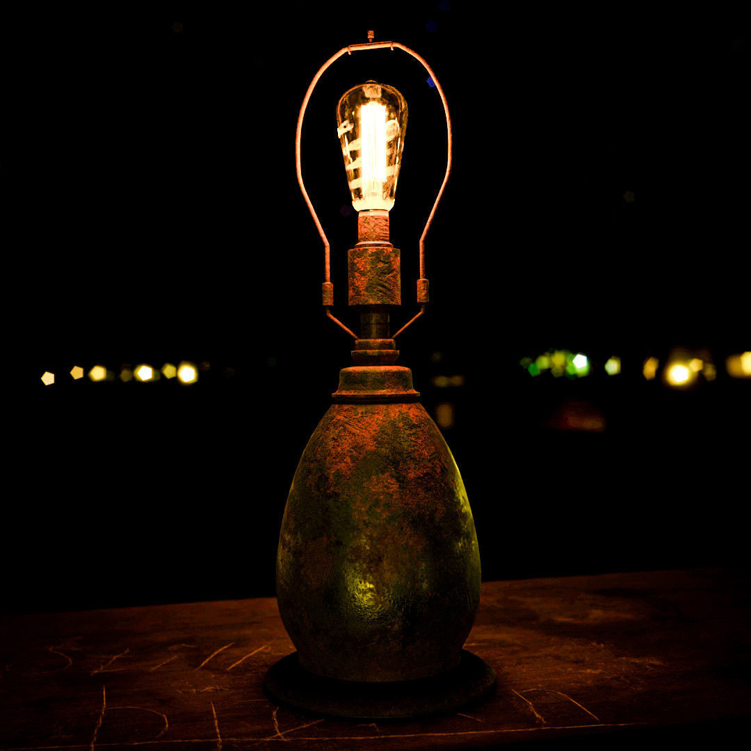 Lamp old lamp 3D model_3