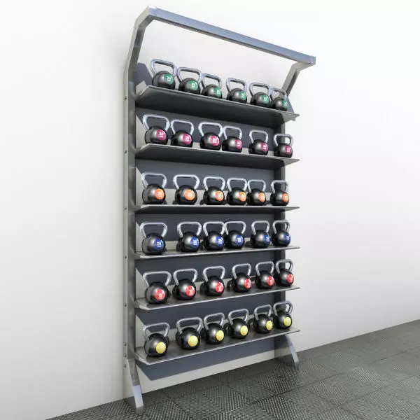 Kettle Balls and Rack 3D model