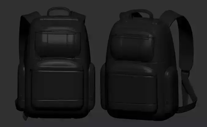 backpack high poly sculpt 3d printable ver 7 3D model 3D model