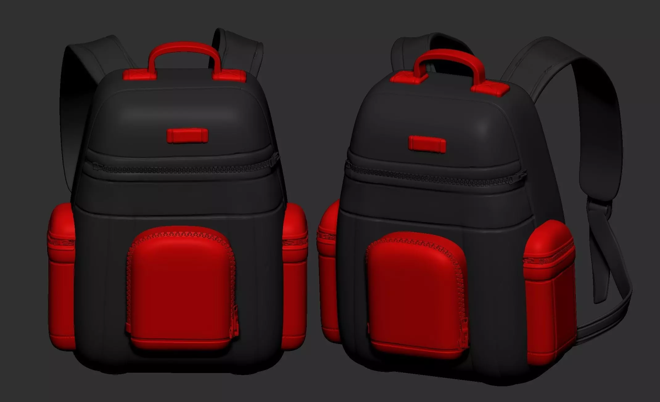 backpack high poly sculpt 3d printable ver 7 3D model 3D model 3D model