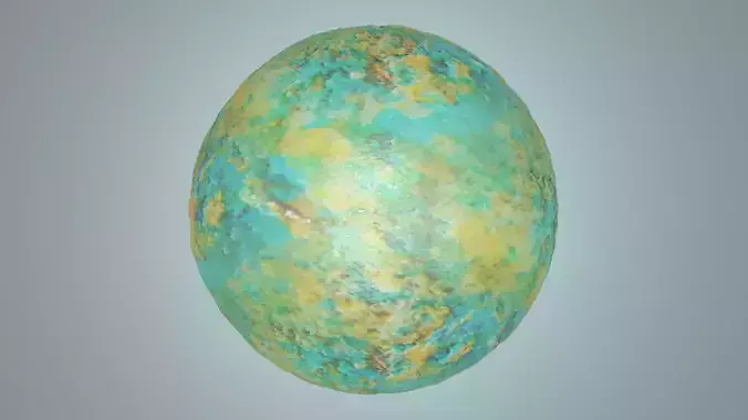 Yellow and Turquoise Rock