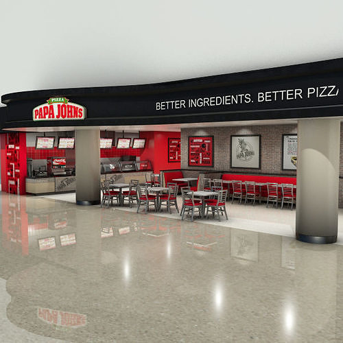 Papa Johns Restaurant 3D model