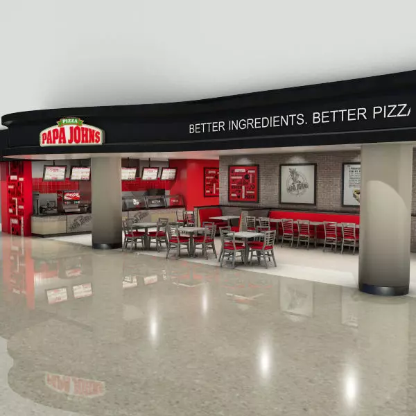 Papa Johns Restaurant 3D model