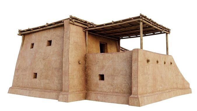 Common Shanty Low-poly 3D model 5