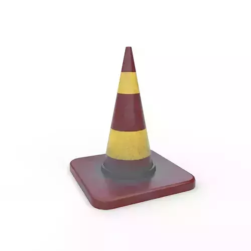 Traffic Cones Low-poly 3D model