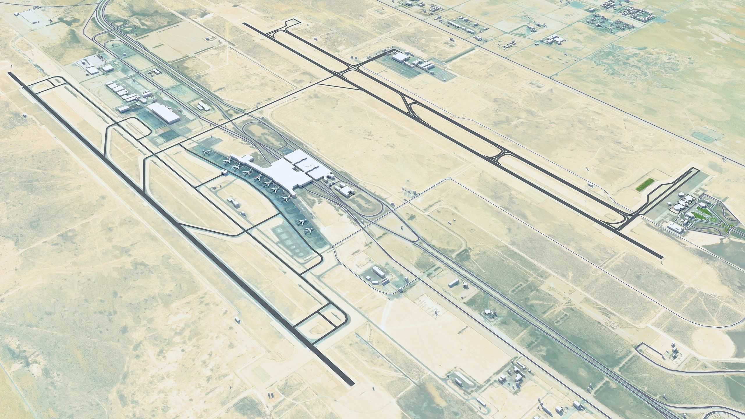 Dammam Saudi Arabia 70Km Low-poly 3D model_8