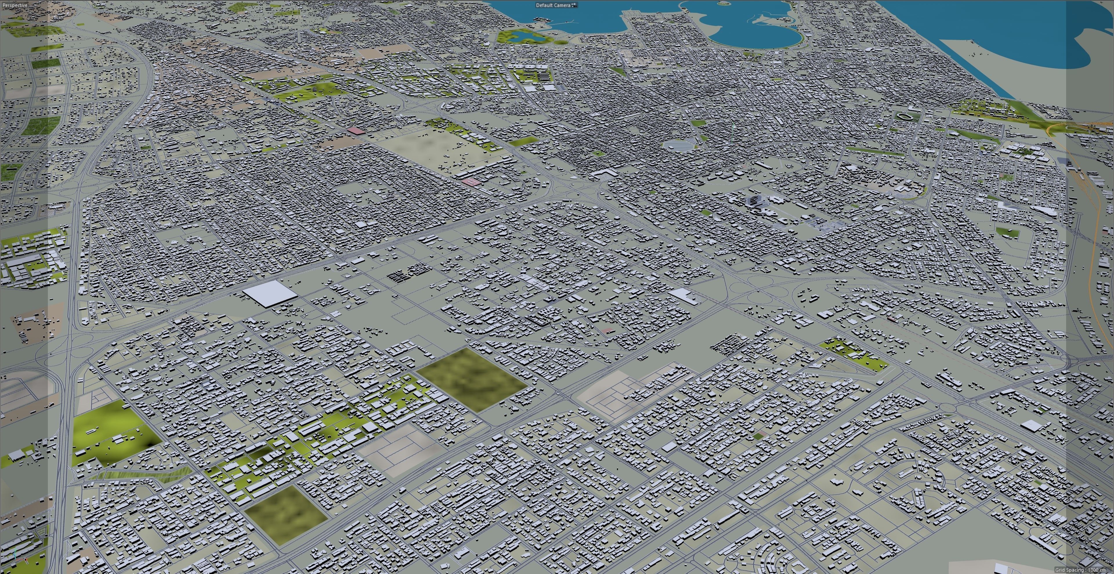 Dammam Saudi Arabia 70Km Low-poly 3D model_22