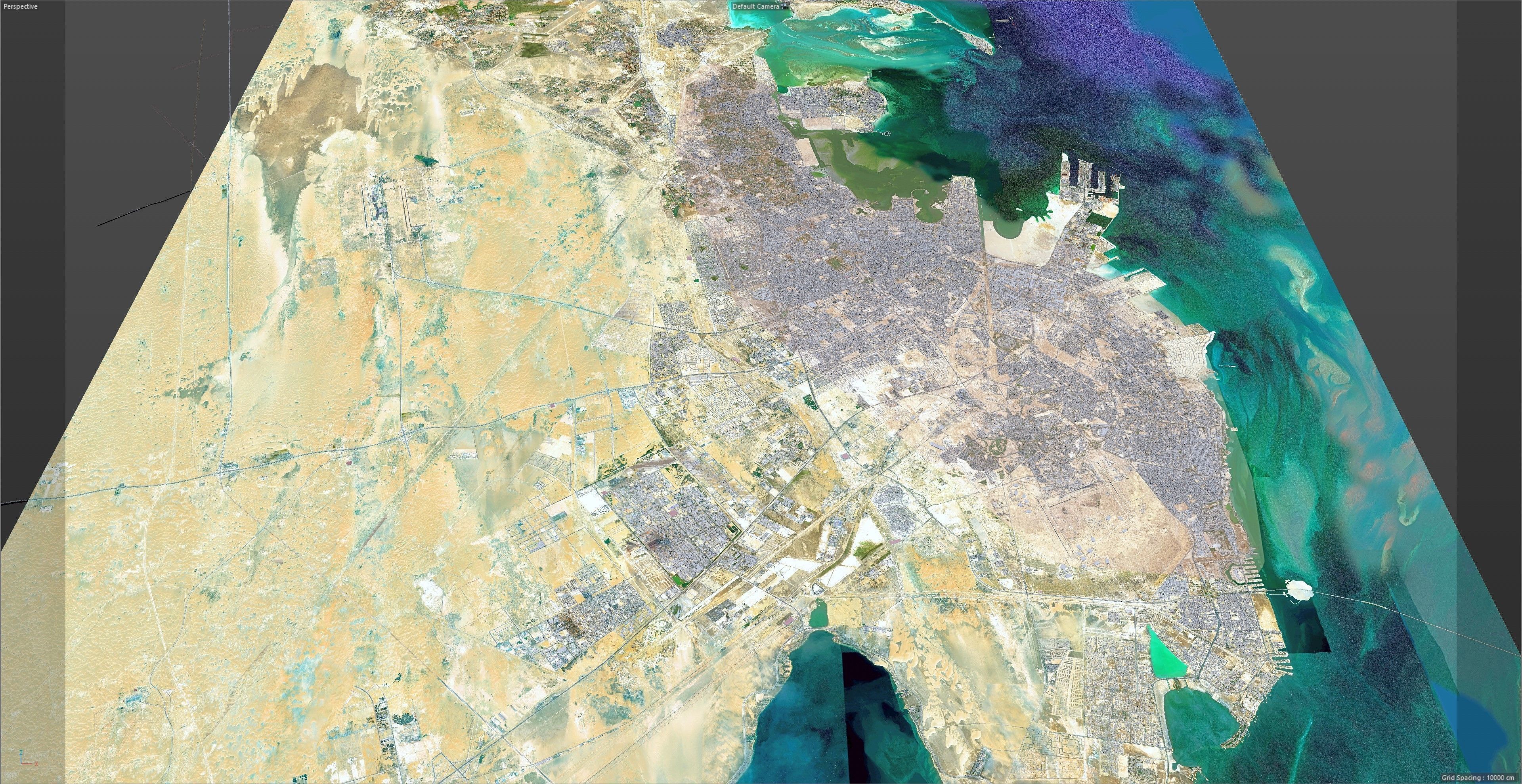 Dammam Saudi Arabia 70Km Low-poly 3D model_20