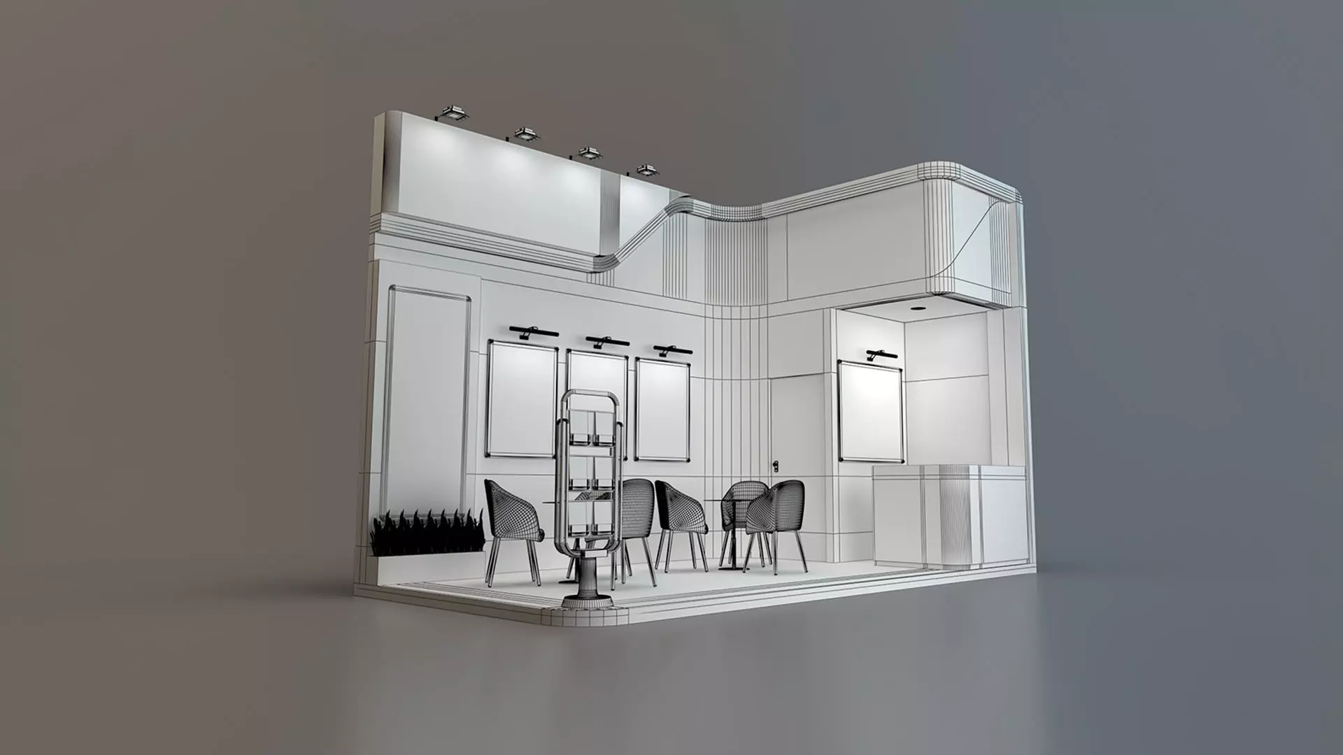 EXHIBITION STAND GMB 18 sqm 3D model_7