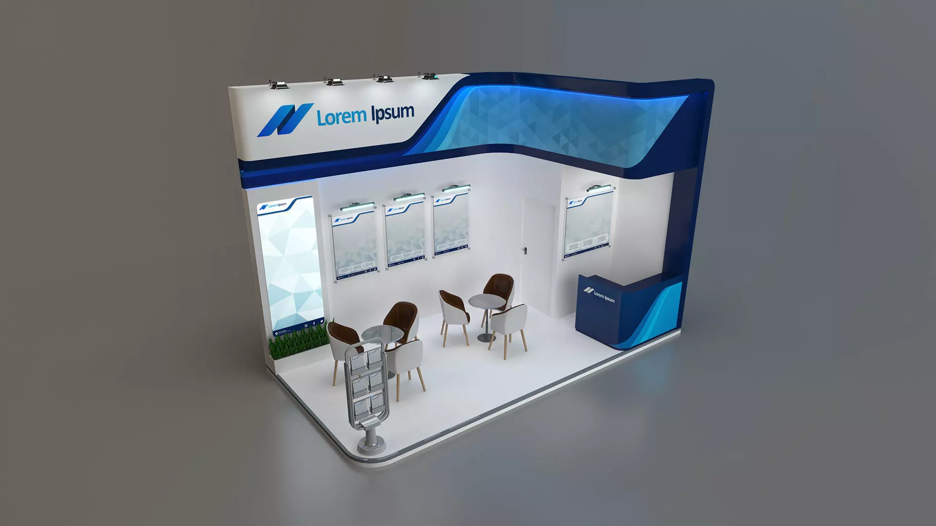 EXHIBITION STAND GMB 18 sqm 3D model_2