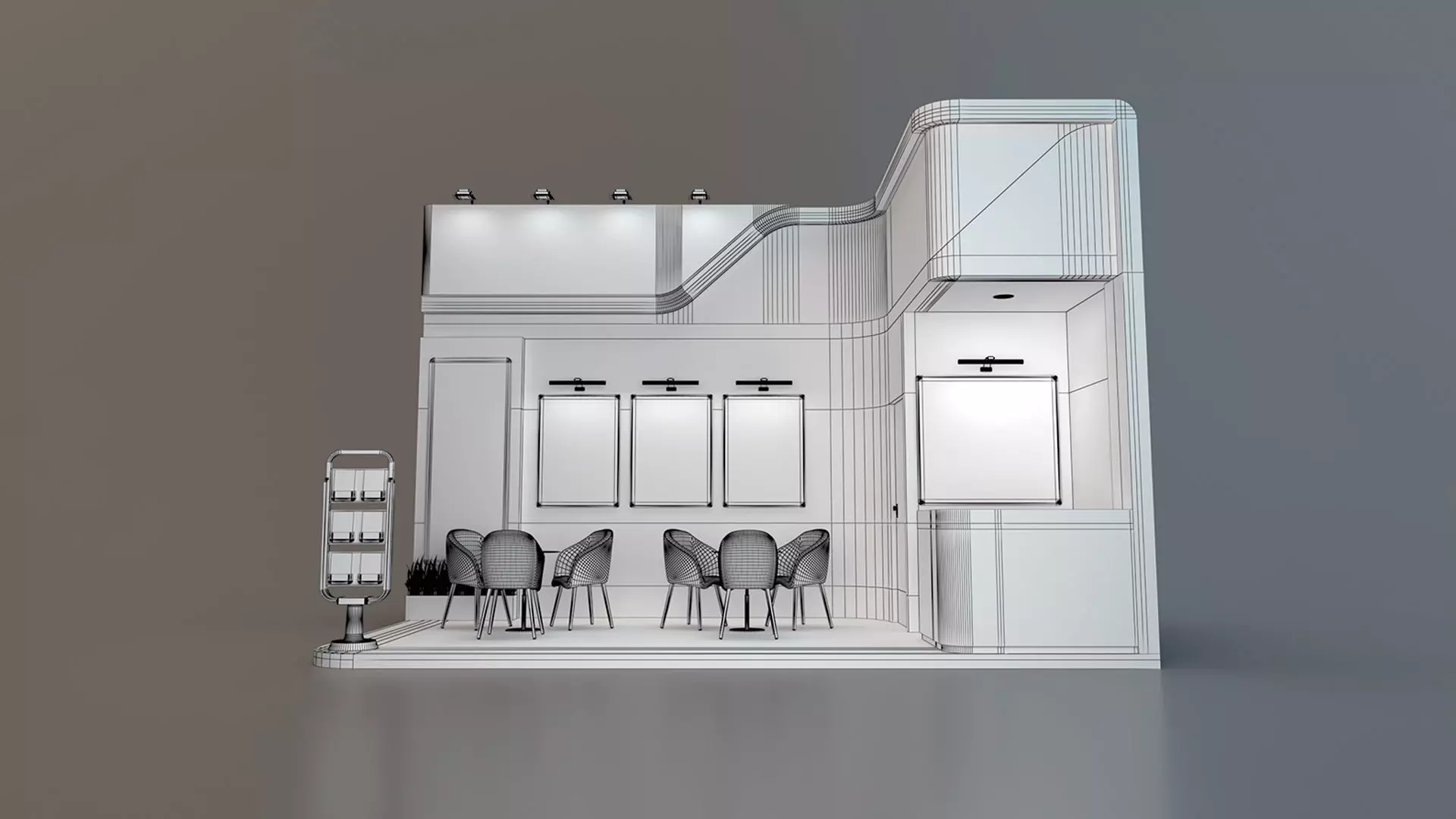 EXHIBITION STAND GMB 18 sqm 3D model_6