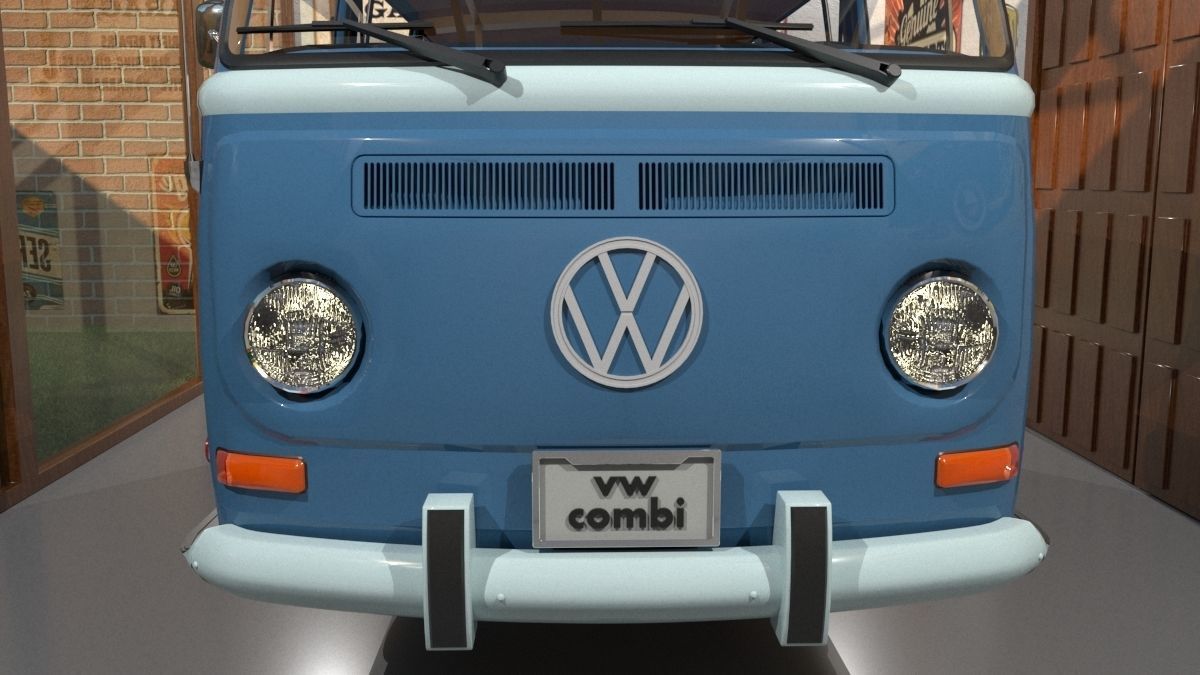 Volkswagen Combi T2 1970  3D model_5