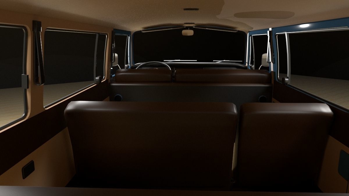 Volkswagen Combi T2 1970  3D model_13