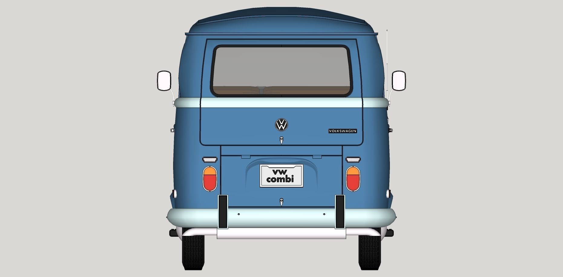Volkswagen Combi T2 1970  3D model_20