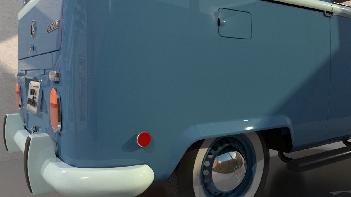 Volkswagen Combi T2 1970  3D model_9