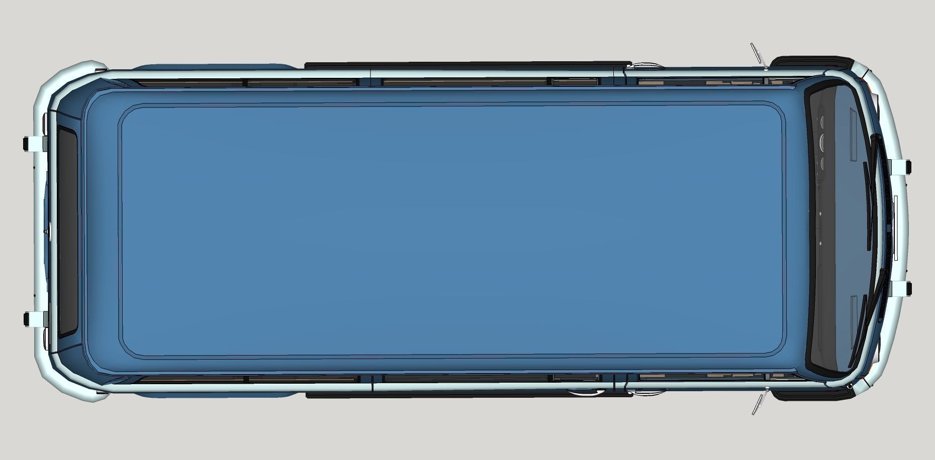 Volkswagen Combi T2 1970  3D model_23