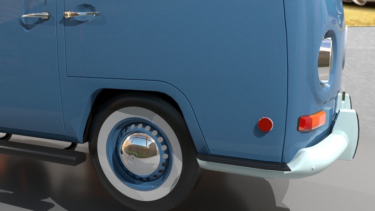Volkswagen Combi T2 1970  3D model_10
