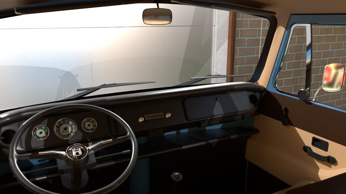 Volkswagen Combi T2 1970  3D model_12