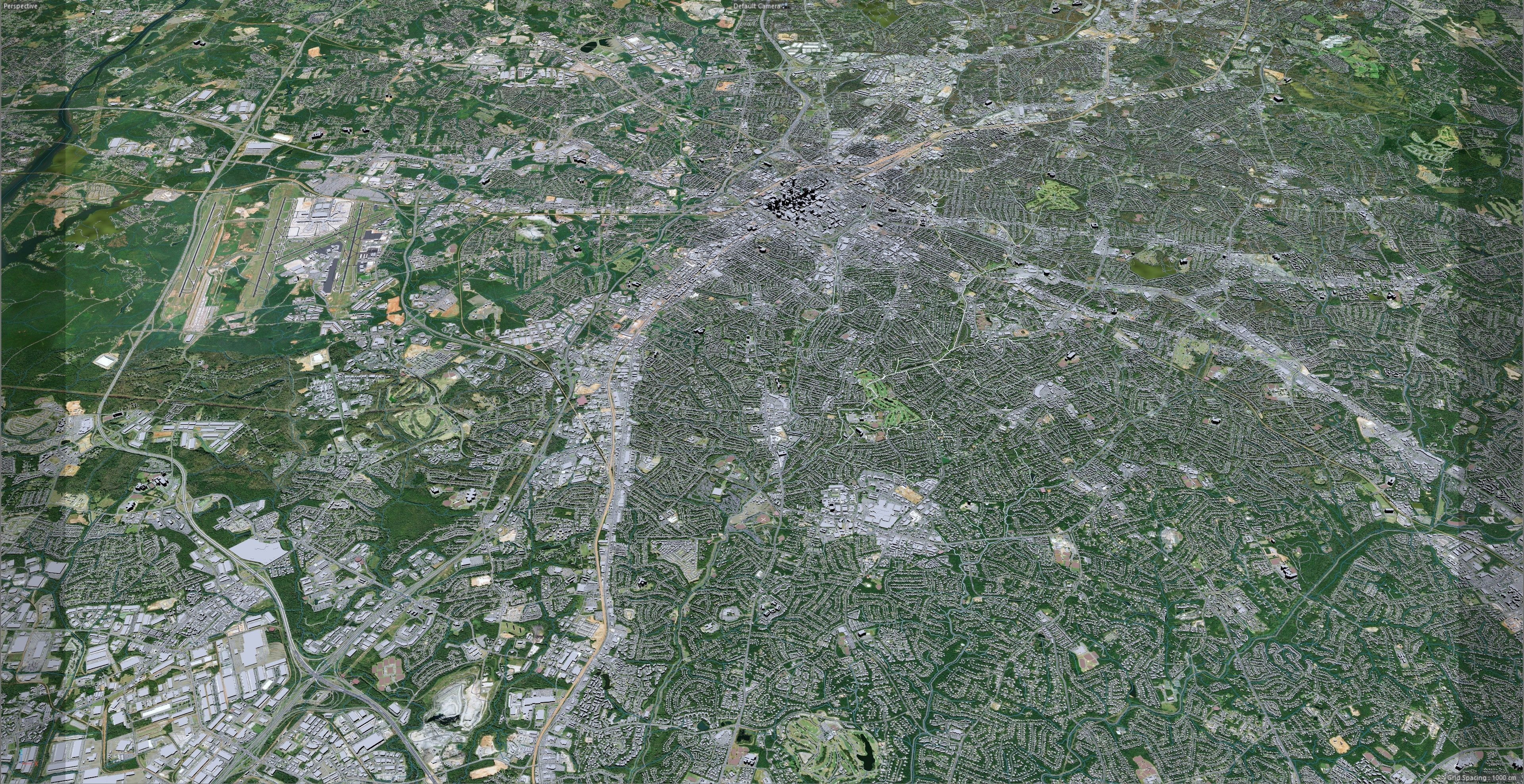 Charlotte City NC USA Low-poly 3D model_30