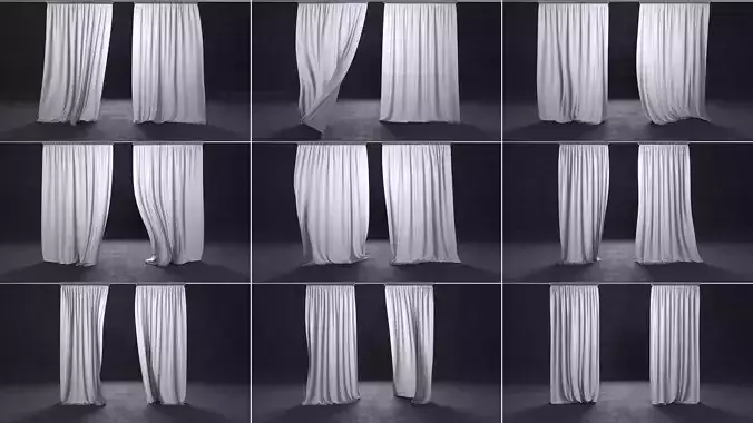 curtains Free 3D model