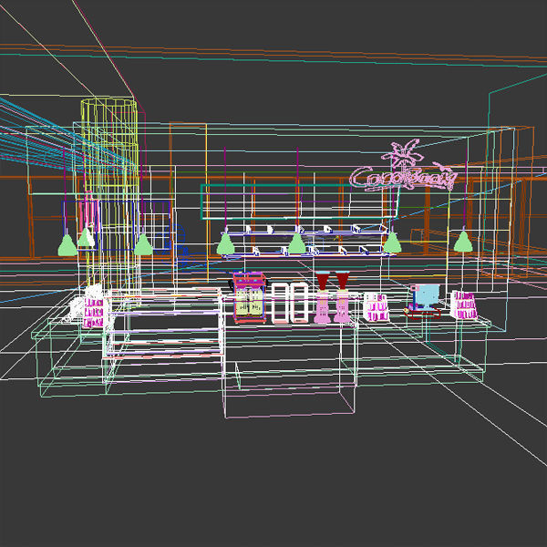 Coffee Kiosk 3D model_4