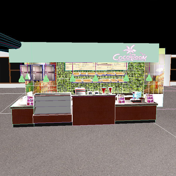 Coffee Kiosk 3D model_5