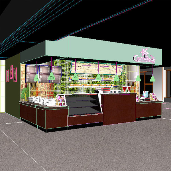 Coffee Kiosk 3D model_6