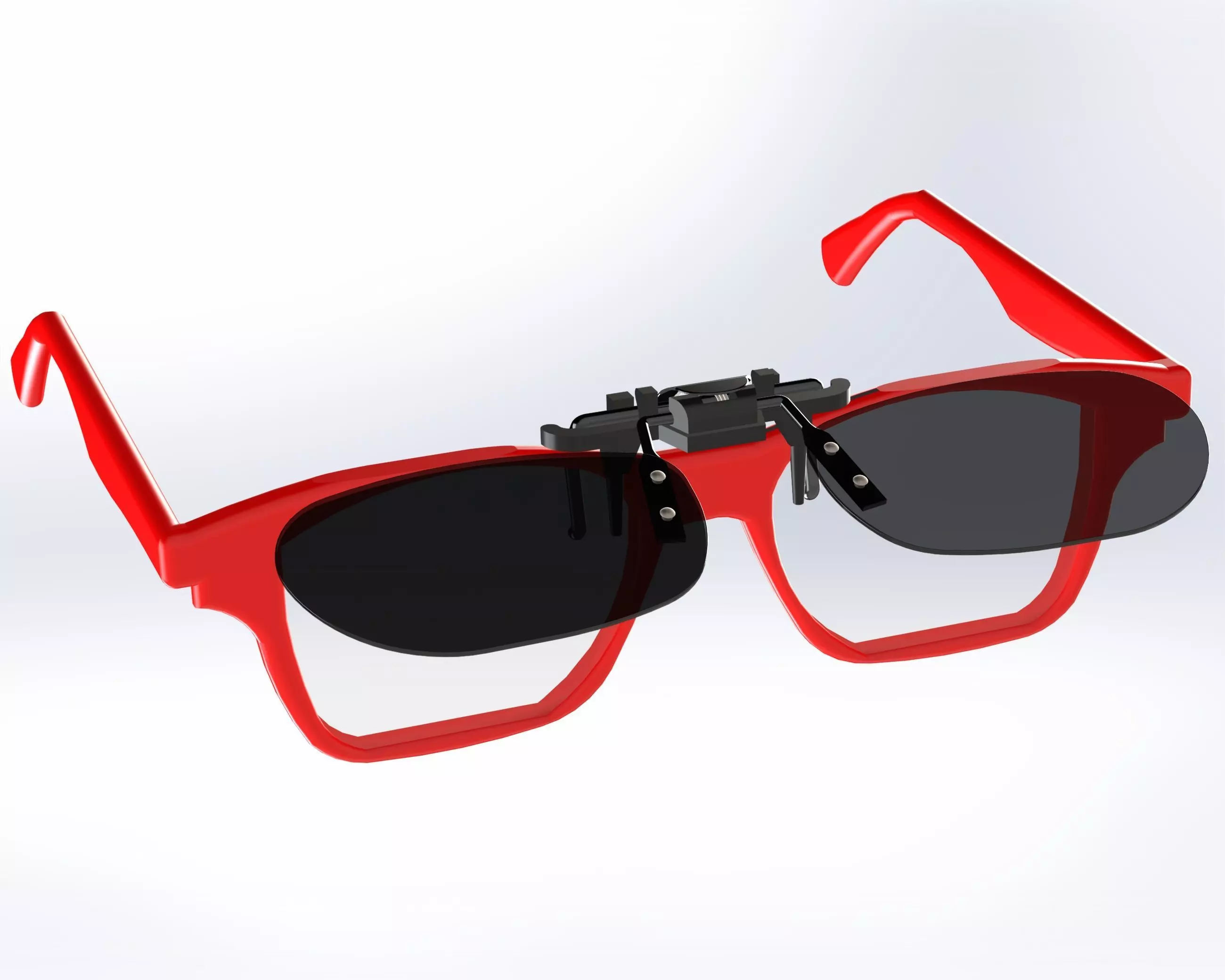 frameless sunglasses 3D print model_0