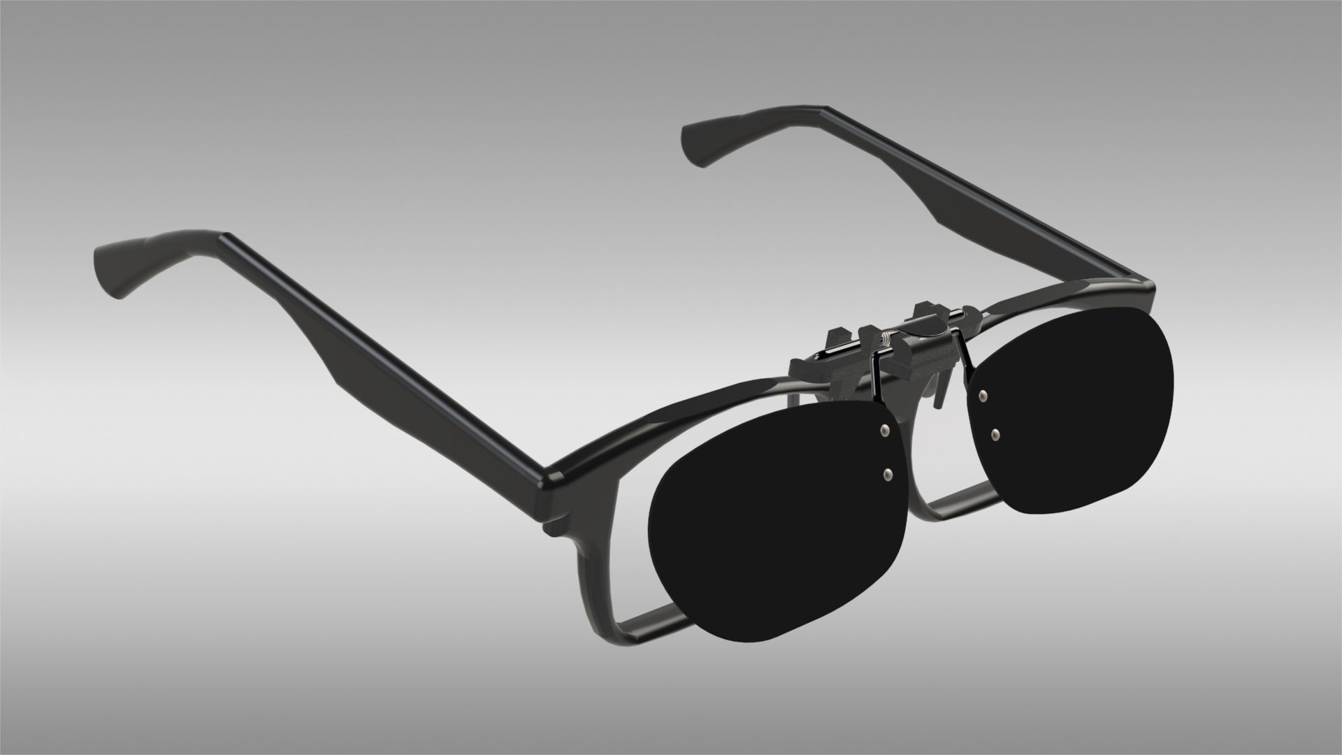frameless sunglasses 3D print model_8