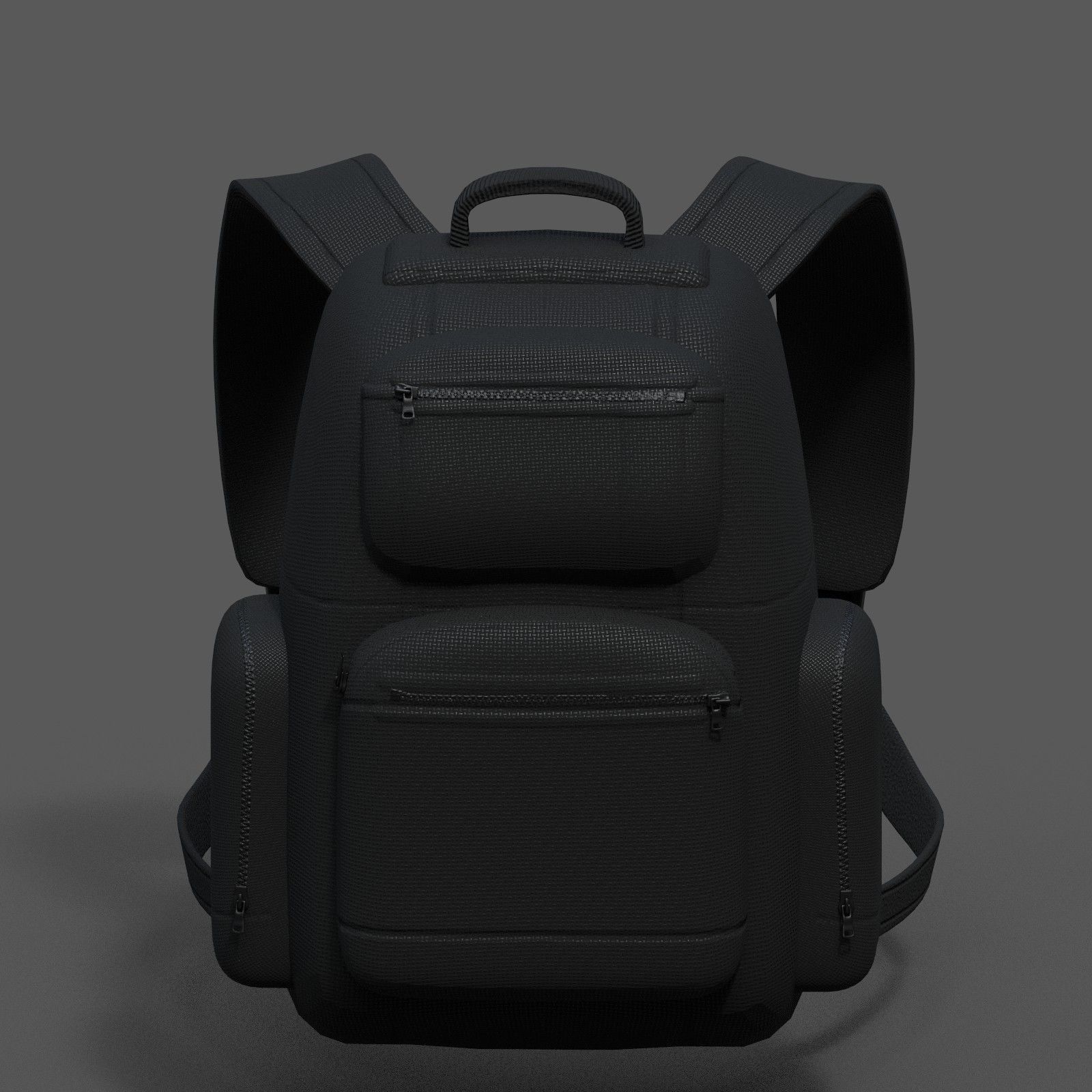 Backpack bag baggage Color 3d low poly Low-poly 3D model_18