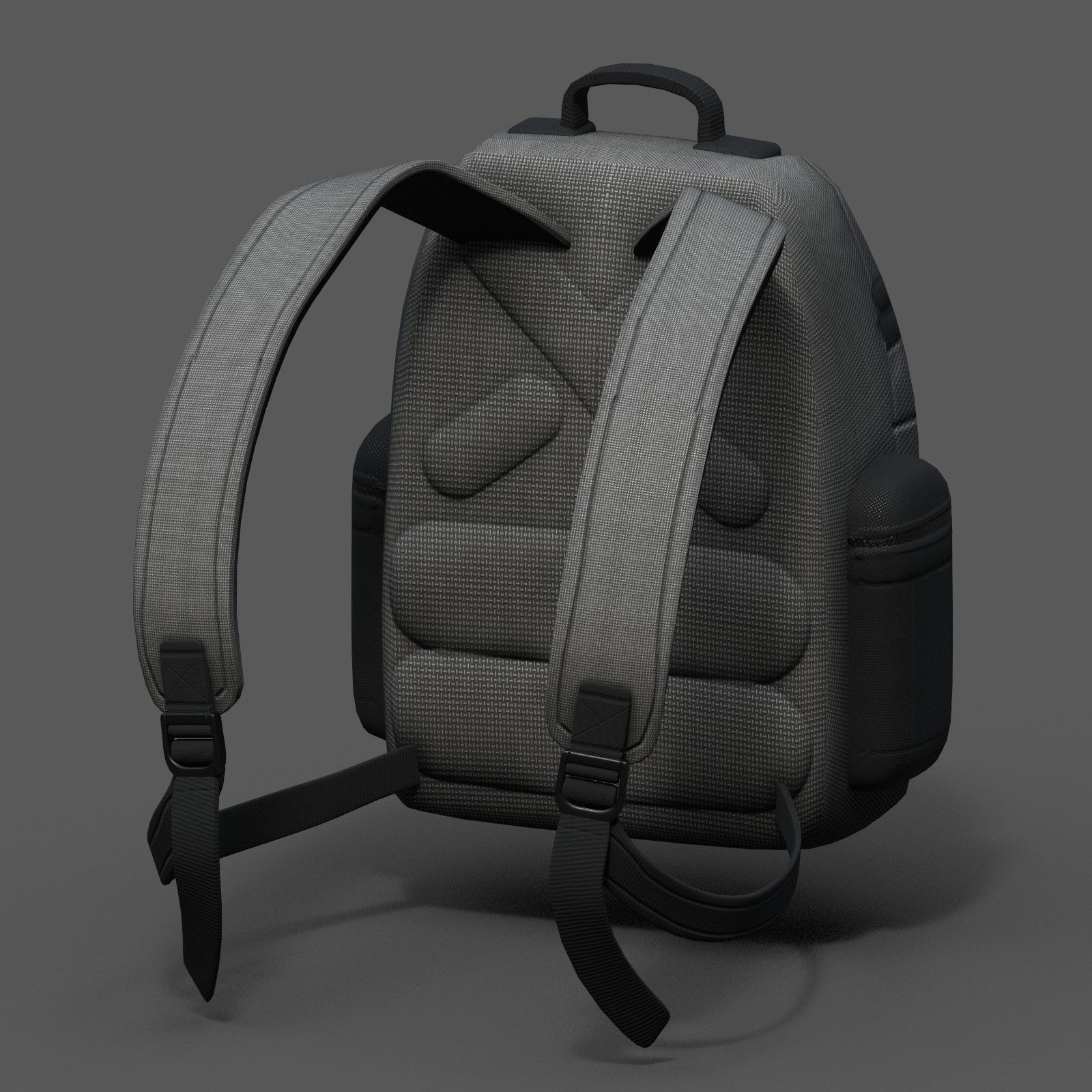 Backpack bag baggage Color 3d low poly Low-poly 3D model_15