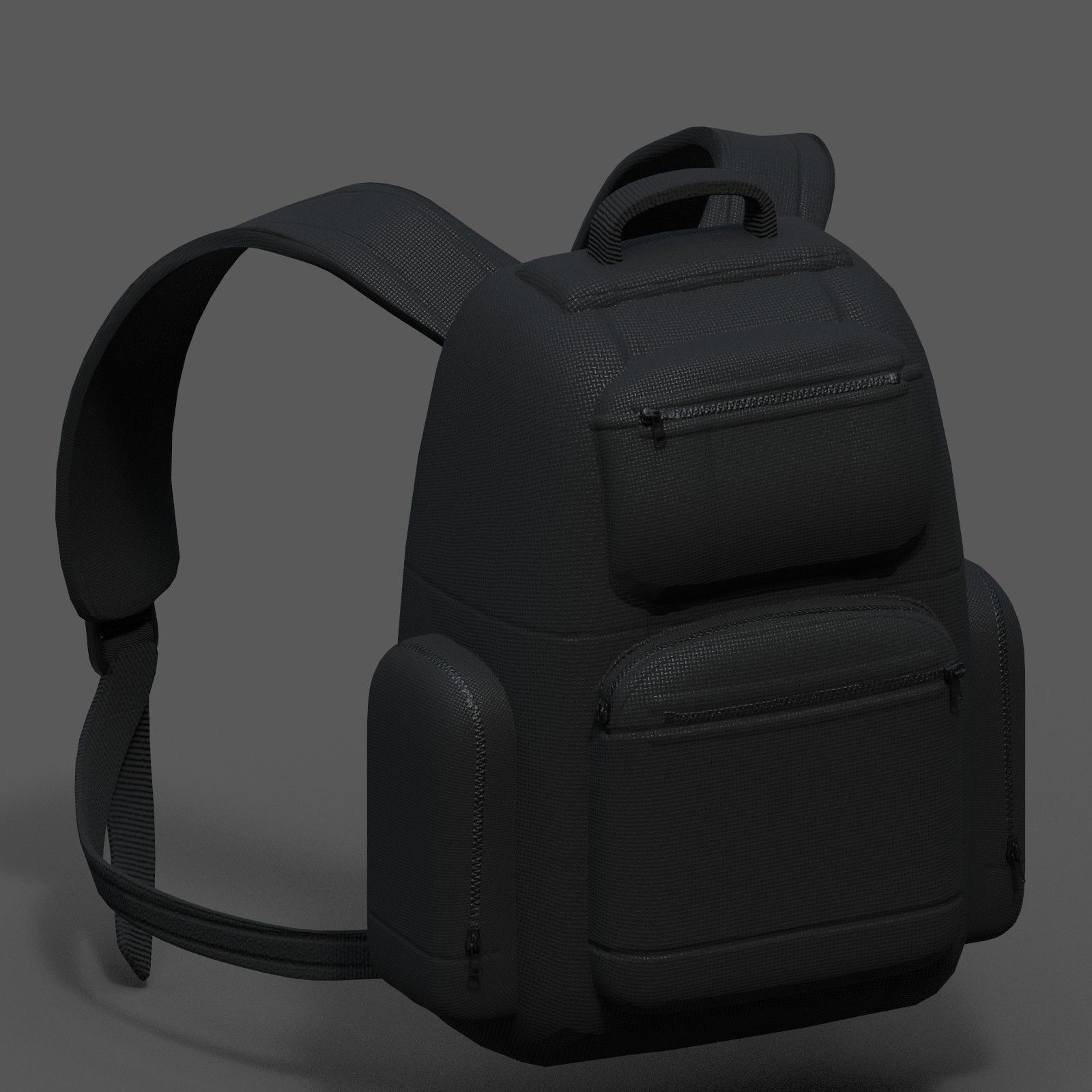 Backpack bag baggage Color 3d low poly Low-poly 3D model_16