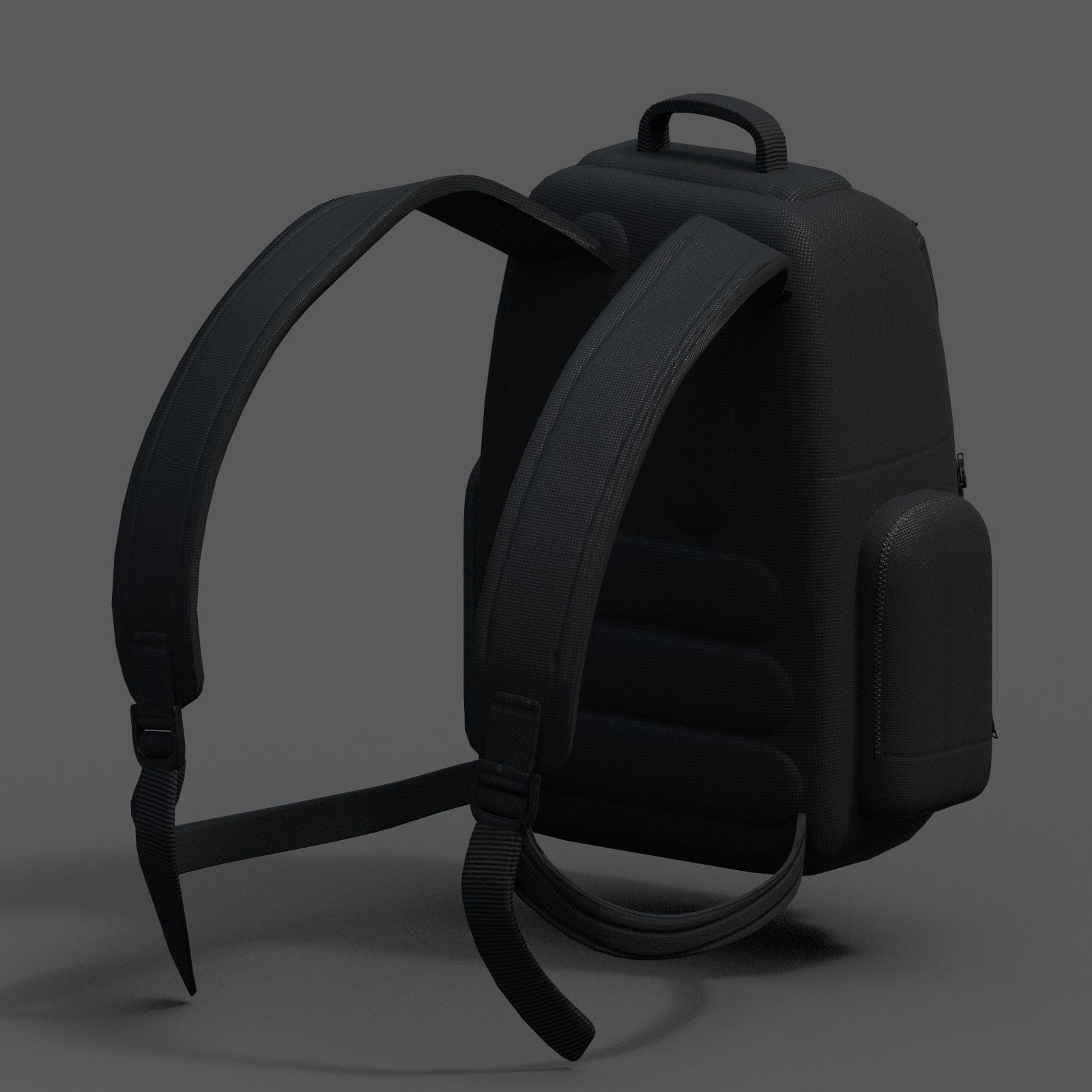 Backpack bag baggage Color 3d low poly Low-poly 3D model_8
