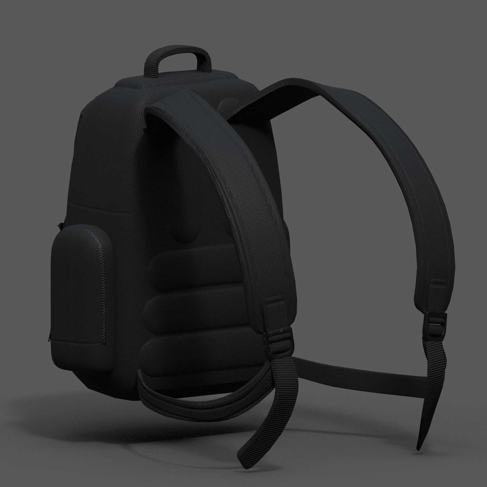 Backpack bag baggage Color 3d low poly Low-poly 3D model_12