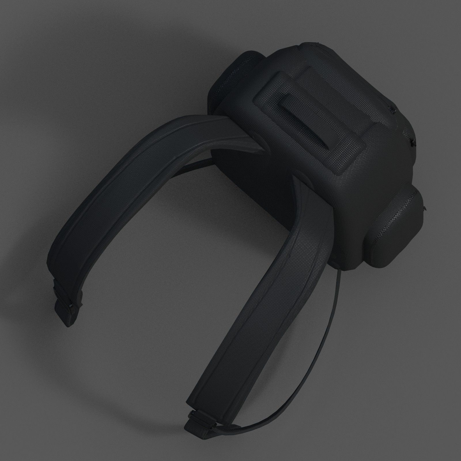 Backpack bag baggage Color 3d low poly Low-poly 3D model_4