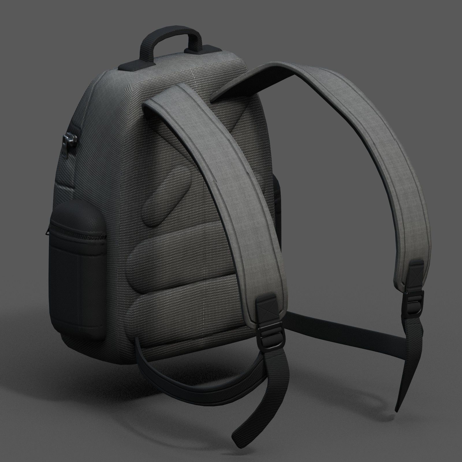 Backpack bag baggage Color 3d low poly Low-poly 3D model_11