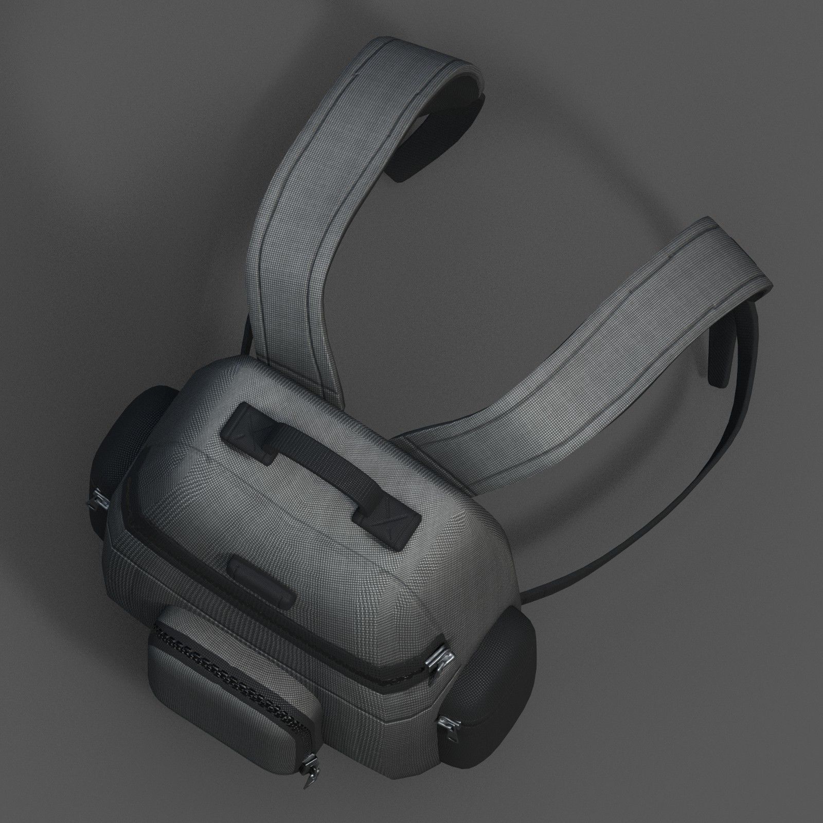 Backpack bag baggage Color 3d low poly Low-poly 3D model_9