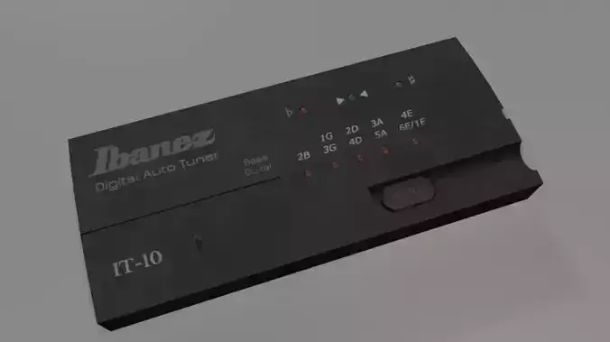Guitar Tuner IBANEZ IT-10 Digital Auto Tuner Low-poly 3D model