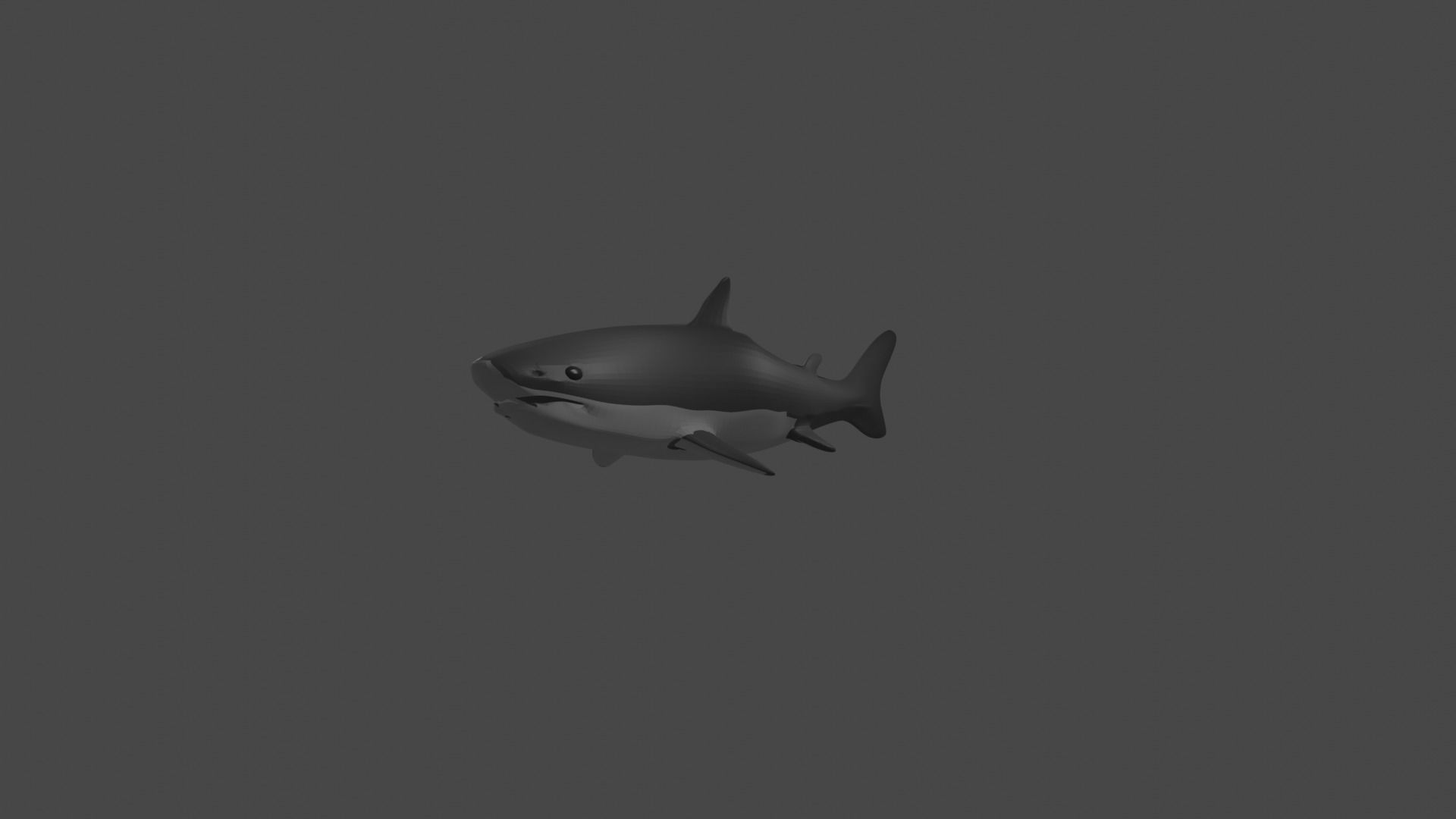 Shark Low-poly 3D model_1