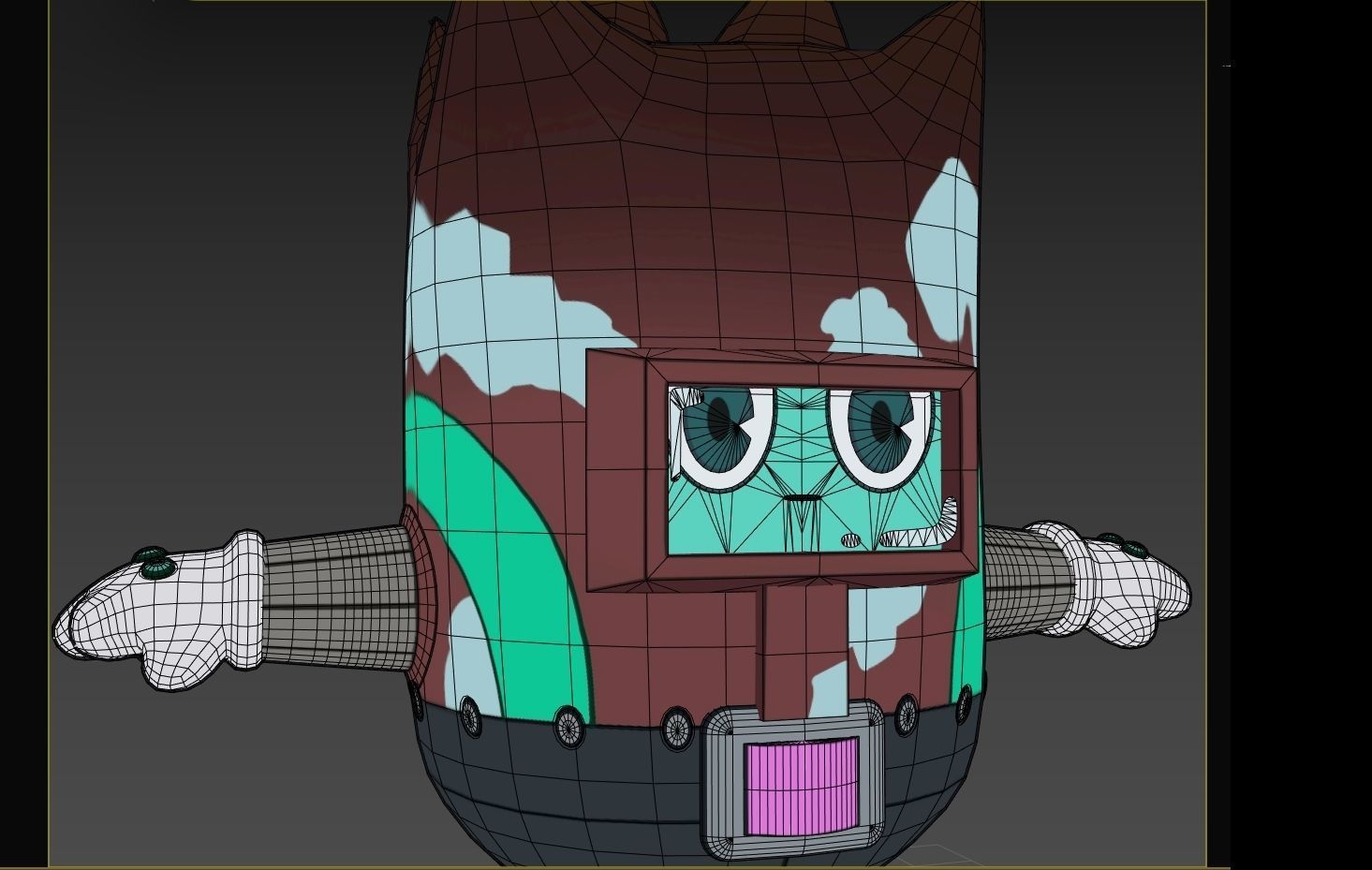 Kaburagi Anime Deca Dence VRChat 3D model_4