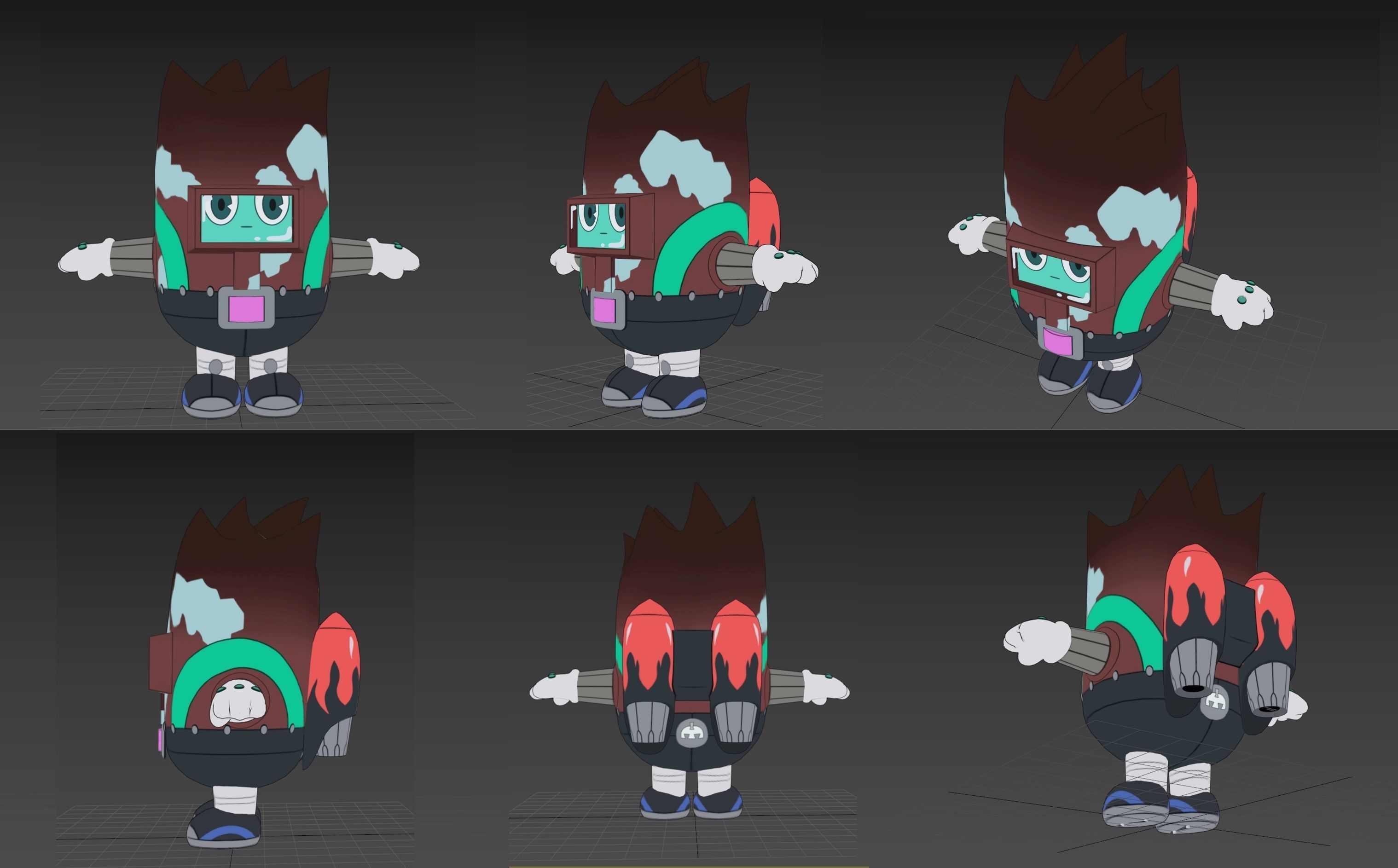 Kaburagi Anime Deca Dence VRChat 3D model_1