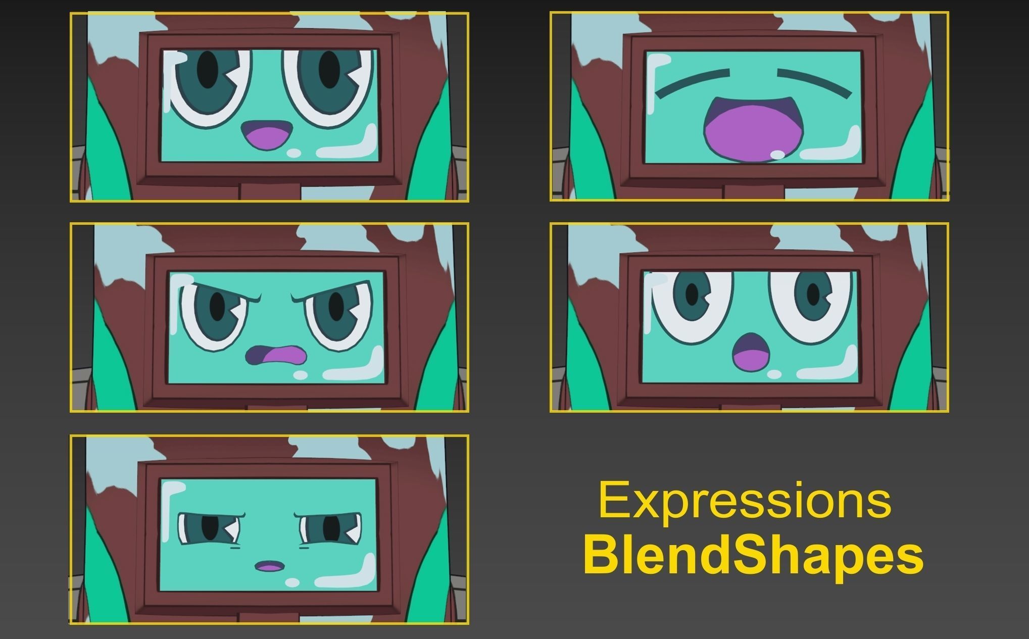 Kaburagi Anime Deca Dence VRChat 3D model_5