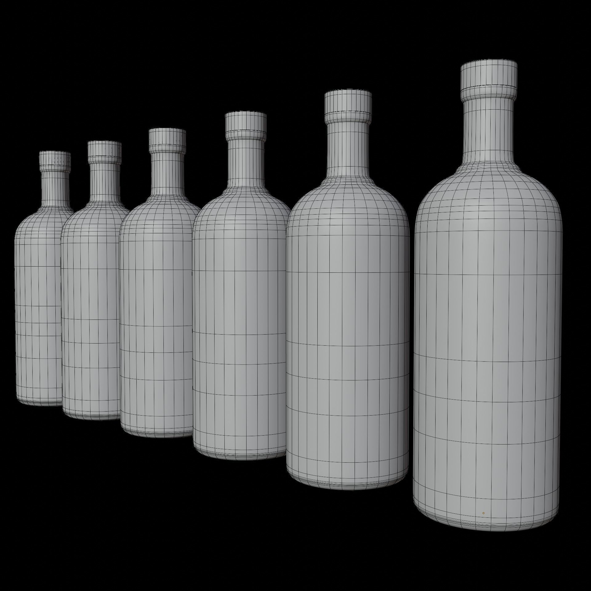 Vodka Pack 001 Low-poly 3D model_22