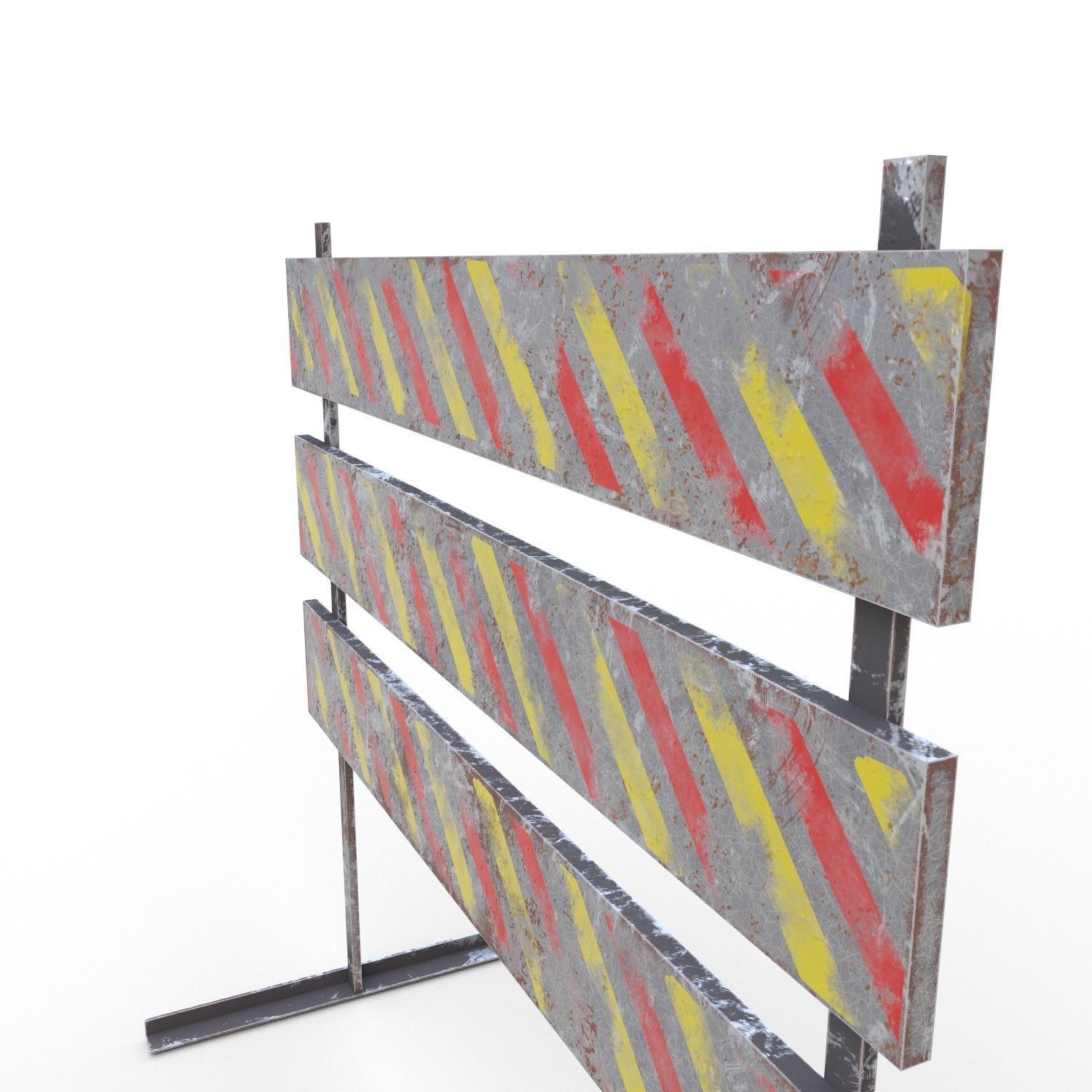 Traffic sign Low-poly 3D model_8