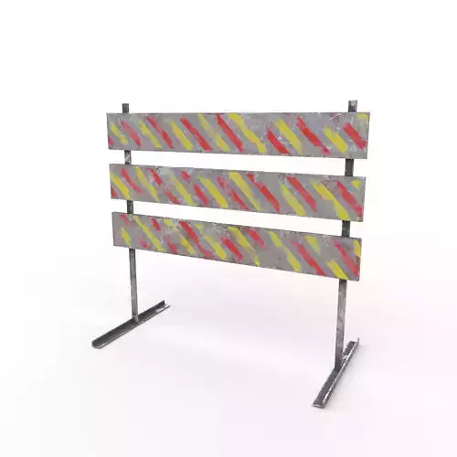 Traffic sign Low-poly 3D model