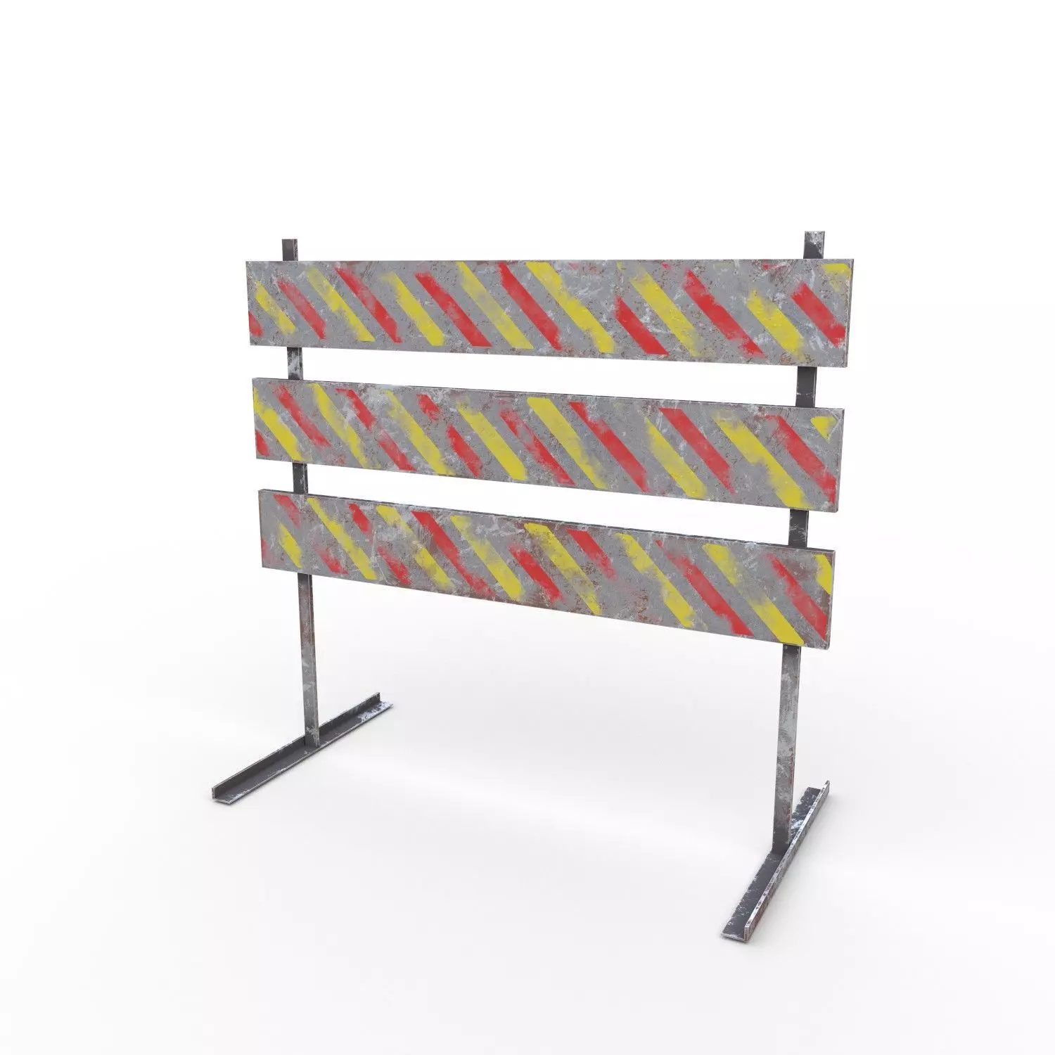 Traffic sign Low-poly 3D model_0