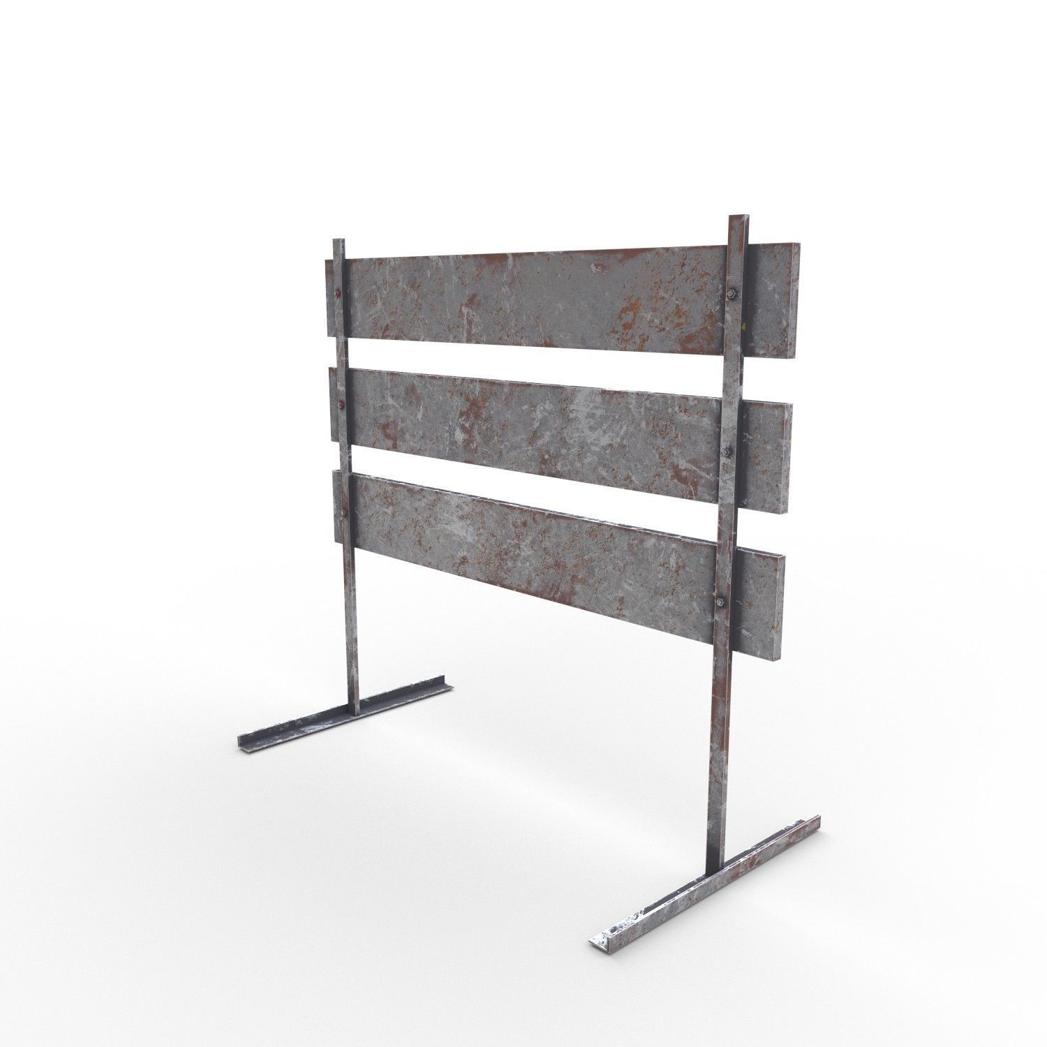 Traffic sign Low-poly 3D model_6