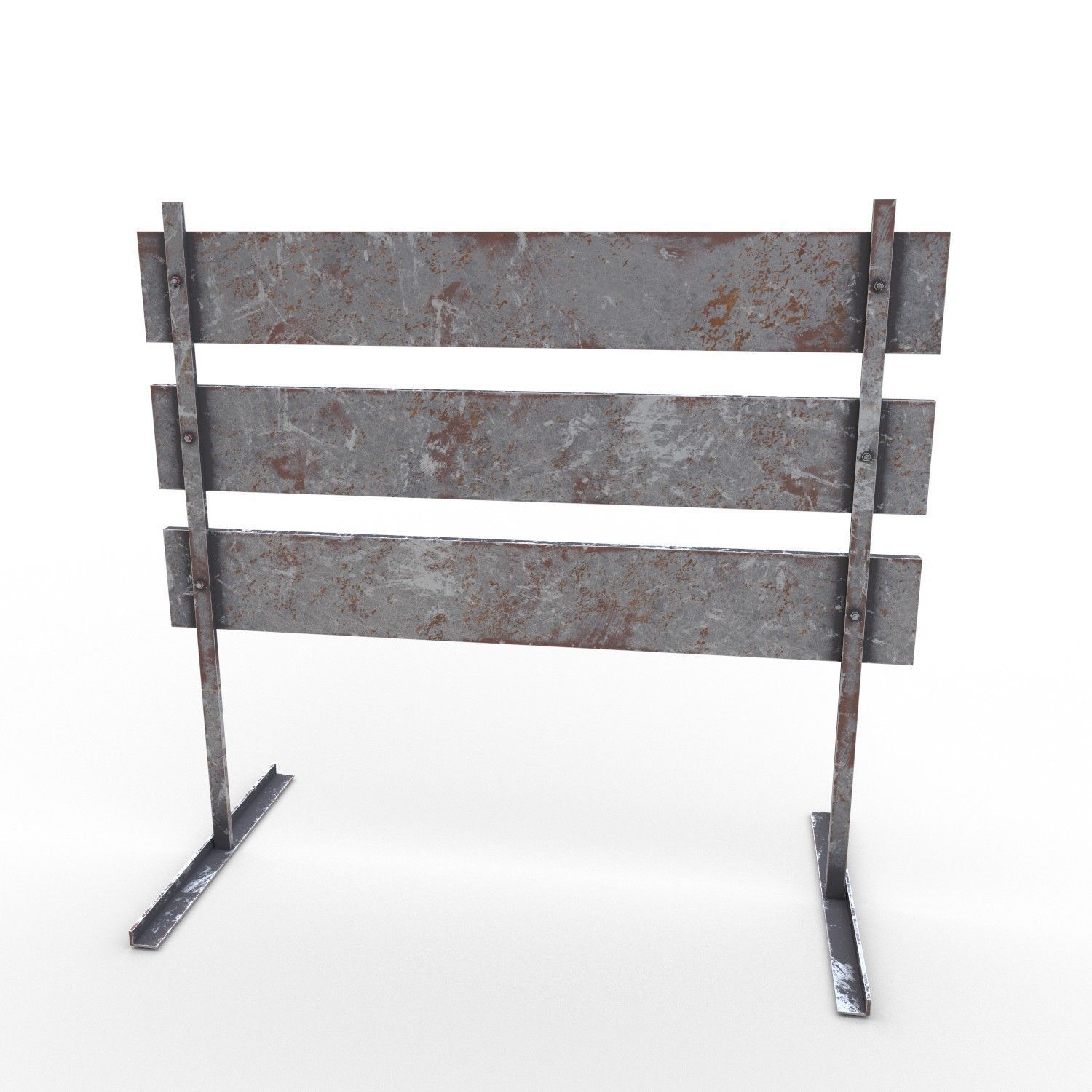 Traffic sign Low-poly 3D model_7