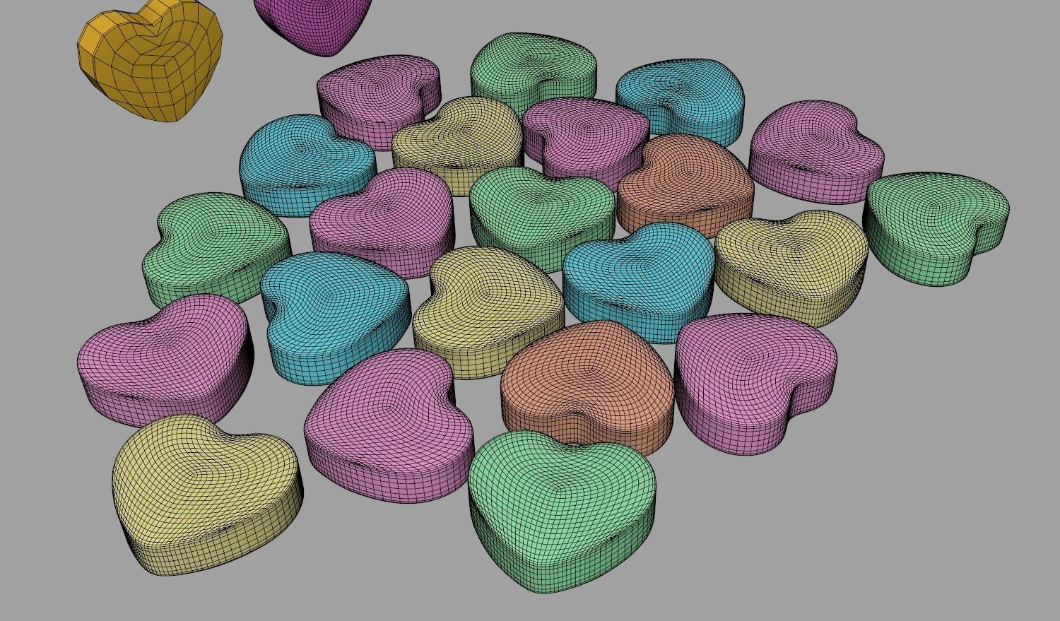 Heart Candies 3D model_11